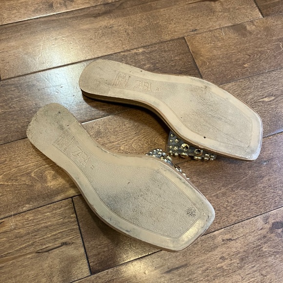 Zara Studded Flat Sandals-EU 37 - Picture 3 of 3